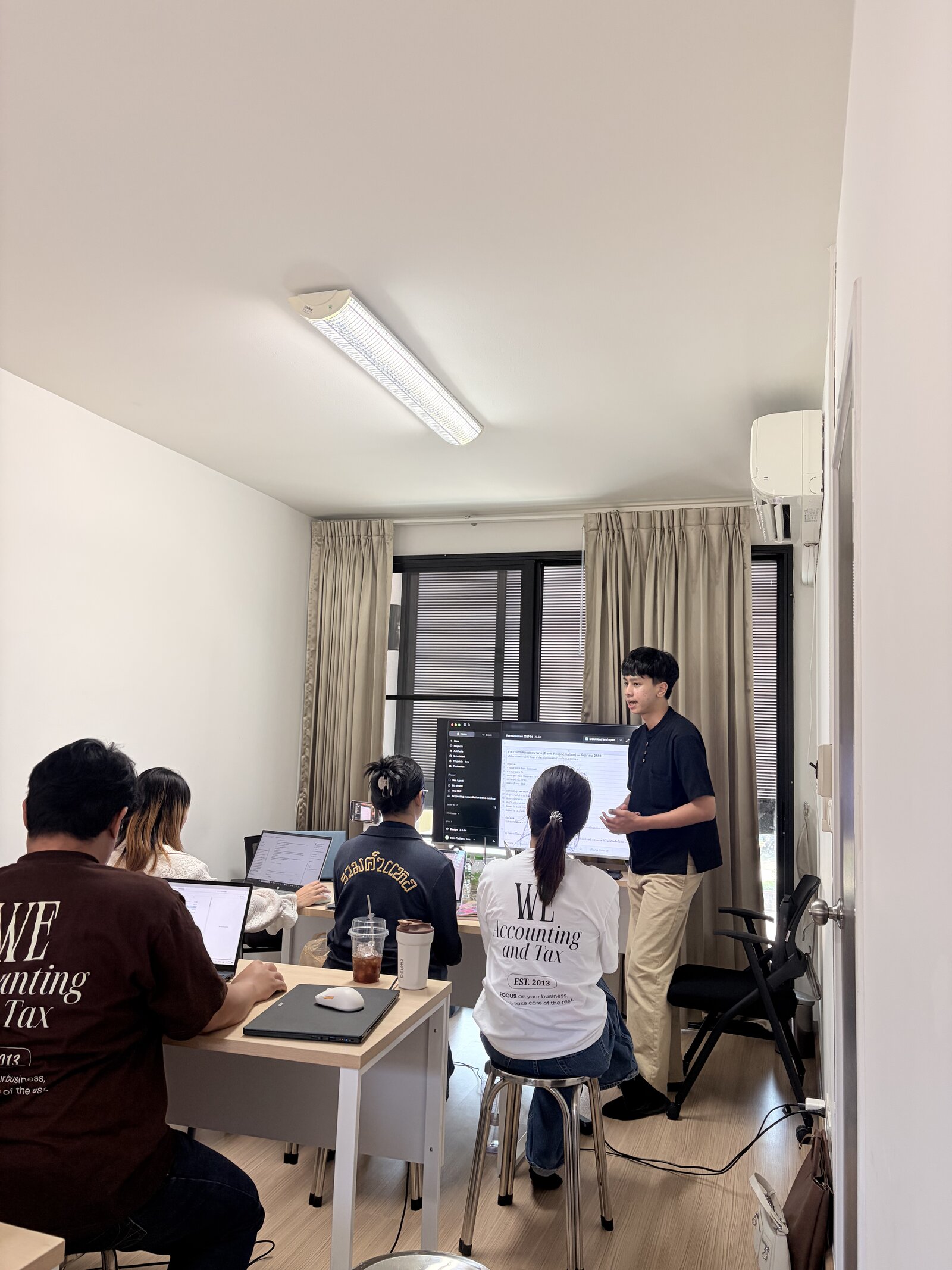 ทีมลงมือทำ workflow กับเครื่องของตัวเอง